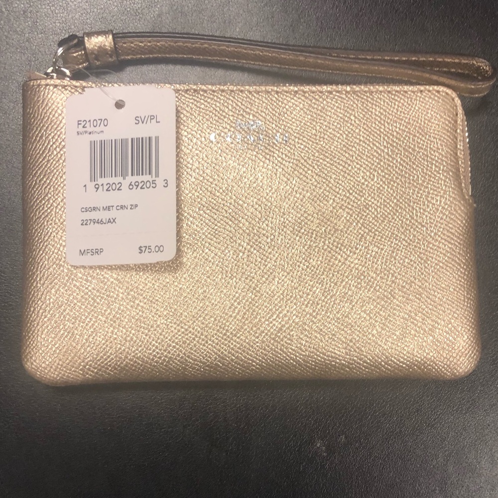 COACH Platinum Small Wristlet